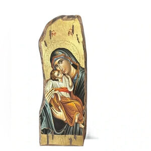 Wooden Greek Christian Orthodox Icon of Mother of Jesus
5015